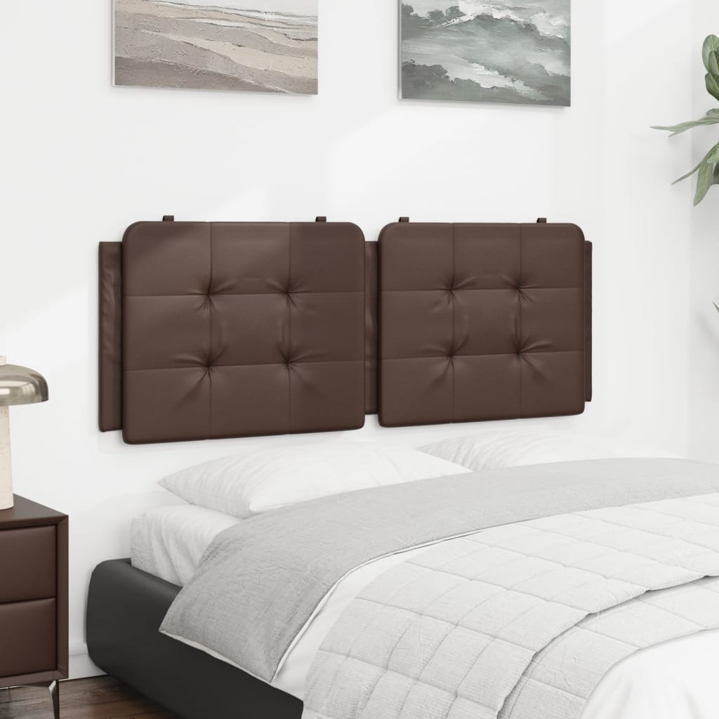 Cuscino Testiera Zadar Marrone 120 cm in Similpelle | homemem39