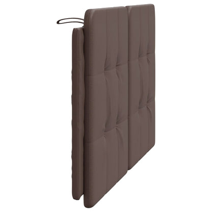 Cuscino Testiera Marrone 120 cm in Similpelle - homemem39