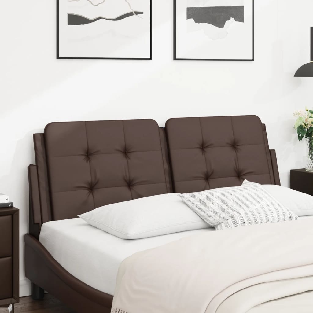 Cuscino Testiera Zadar Marrone 120 cm in Similpelle | homemem39