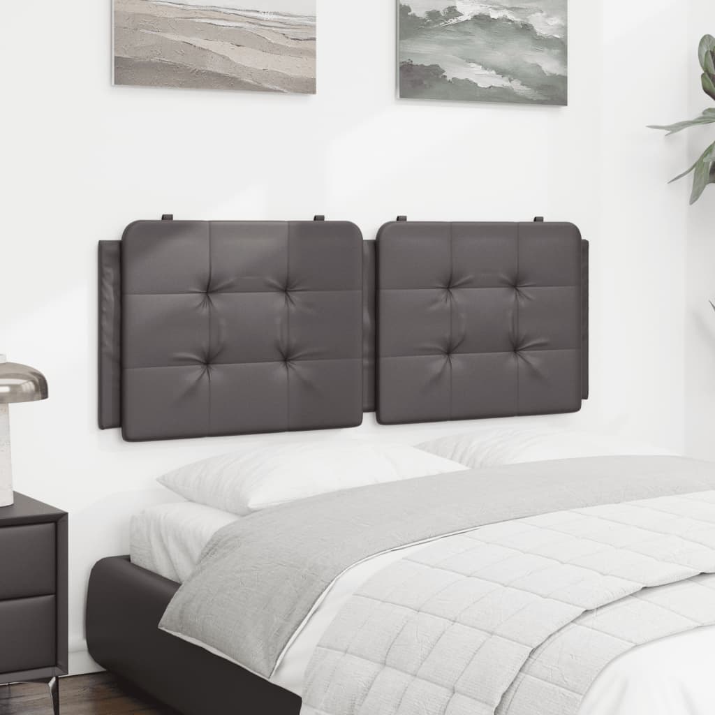 Cuscino Testiera Zadar Grigio 120 cm in Similpelle | homemem39