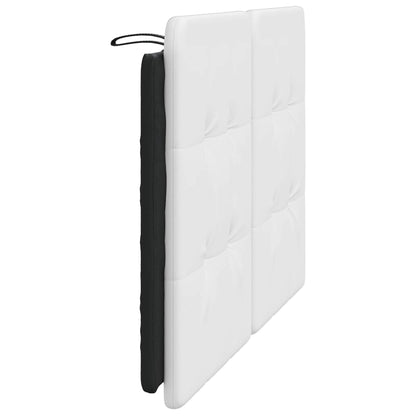 Cuscino Testiera Nero e Bianco 120 cm in Similpelle - homemem39