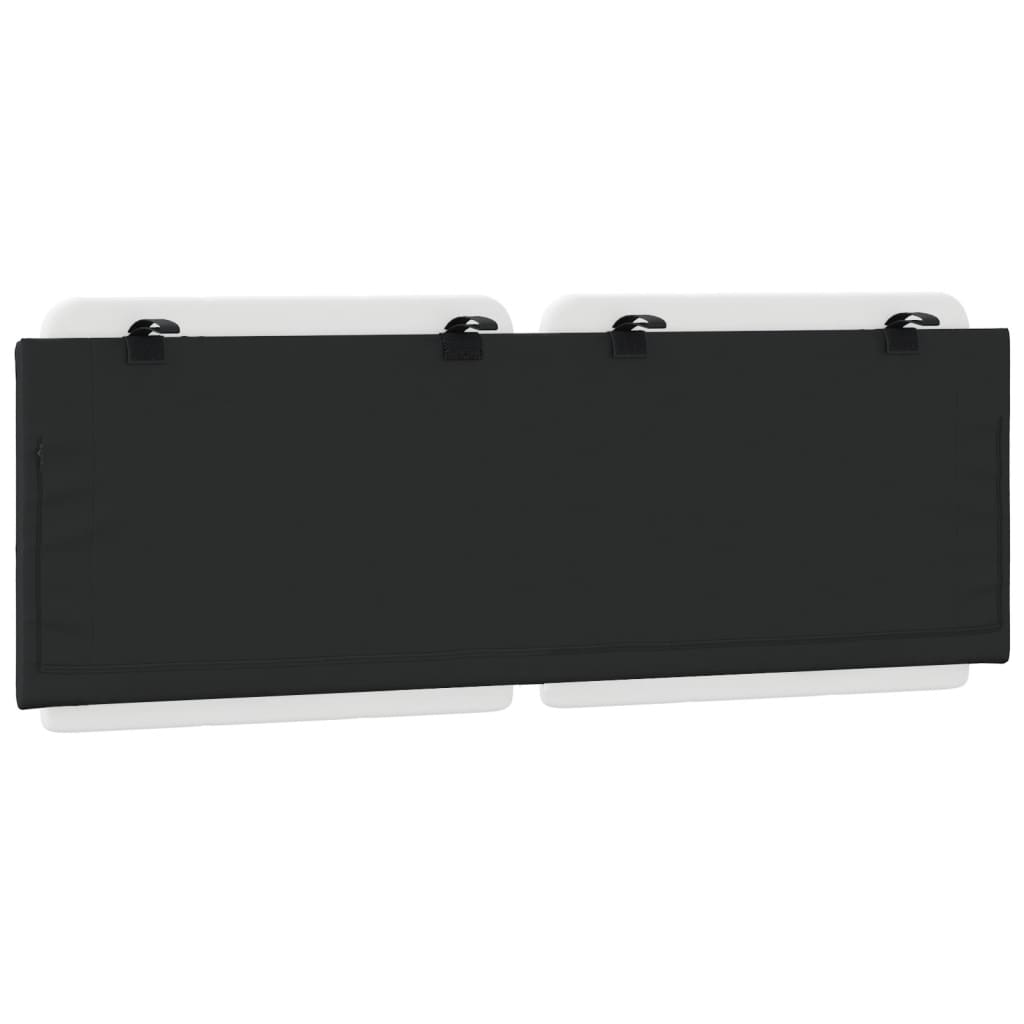 Cuscino Testiera Nero e Bianco 120 cm in Similpelle - homemem39