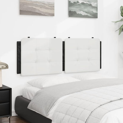 Cuscino Testiera Zadar Bianco e Nero 137 cm in Similpelle