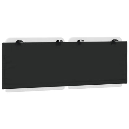 Cuscino Testiera Zadar Bianco e Nero 137 cm in Similpelle | homemem39