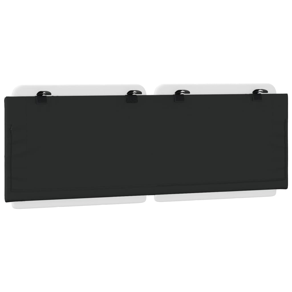 Cuscino Testiera Zadar Bianco e Nero 137 cm in Similpelle