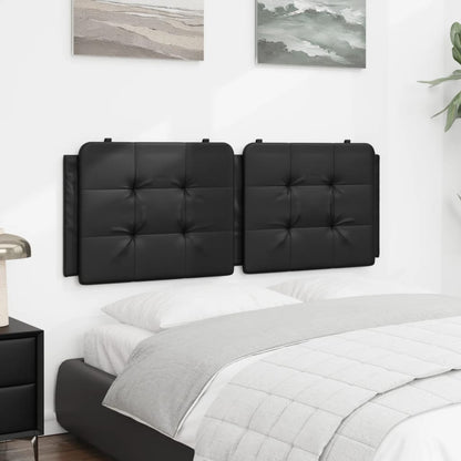 Cuscino Testiera Zadar Nero 140 cm in Similpelle | homemem39