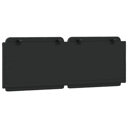 Cuscino Testiera Zadar Nero 140 cm in Similpelle | homemem39