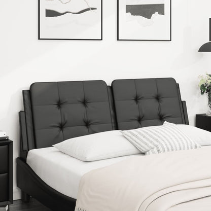 Cuscino Testiera Zadar Nero 140 cm in Similpelle | homemem39