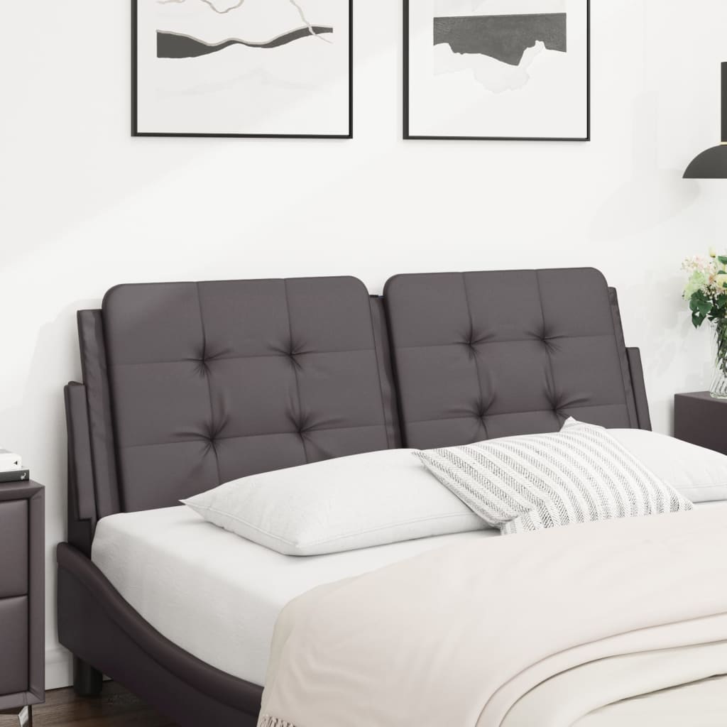 Cuscino Testiera Zadar Grigio 140 cm in Similpelle | homemem39