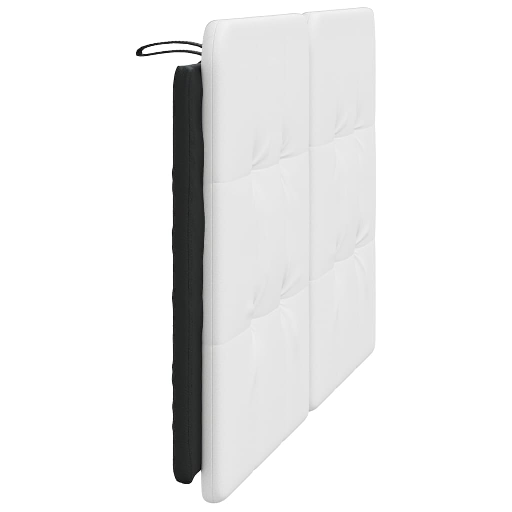 Cuscino Testiera Zadar Bianco e Nero 140 cm in Similpelle | homemem39