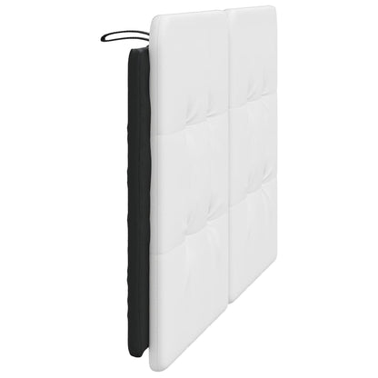 Cuscino Testiera Bianco e Nero 140 cm in Similpelle - homemem39