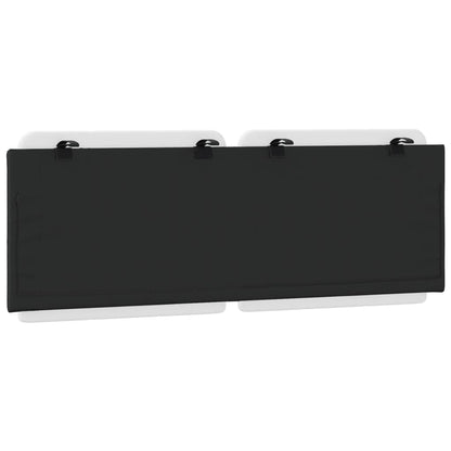 Cuscino Testiera Bianco e Nero 140 cm in Similpelle - homemem39