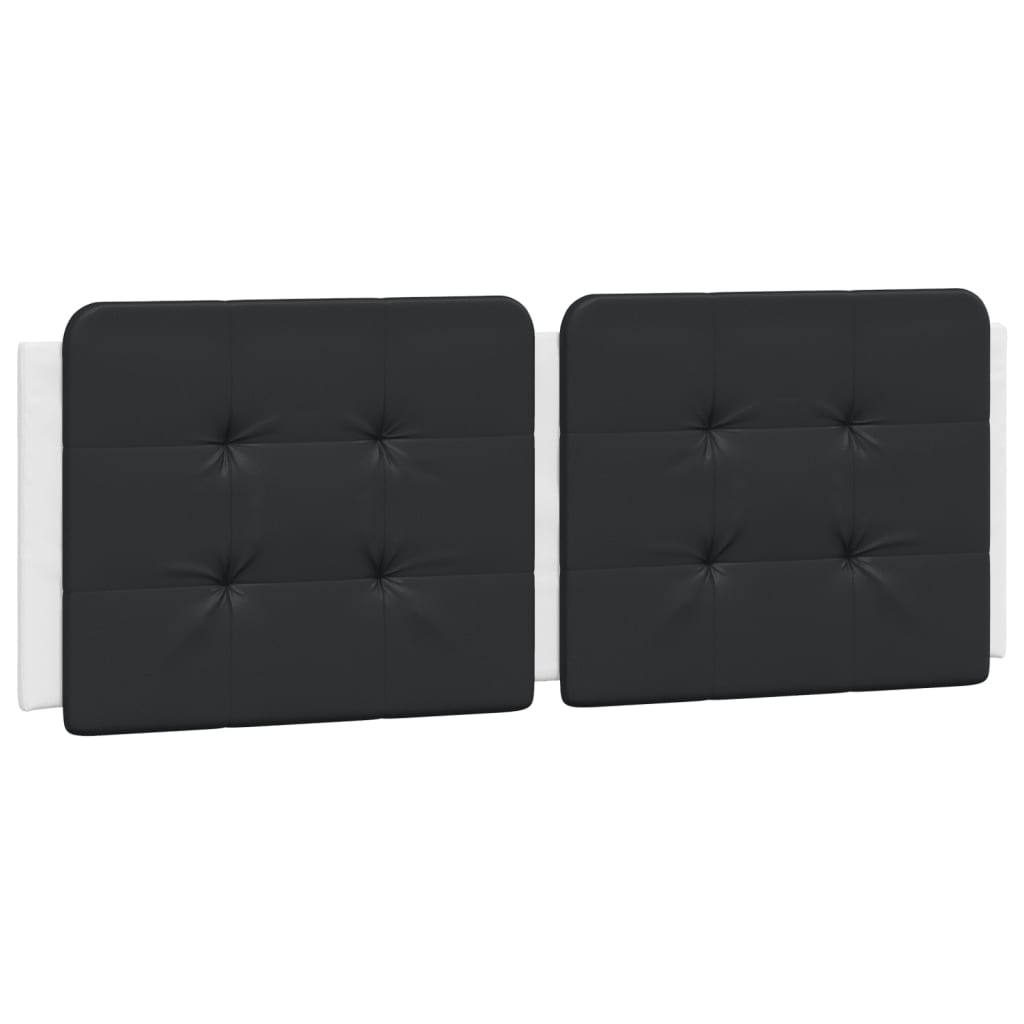 Cuscino Testiera Zadar Nero e Bianco 140 cm in Similpelle | homemem39