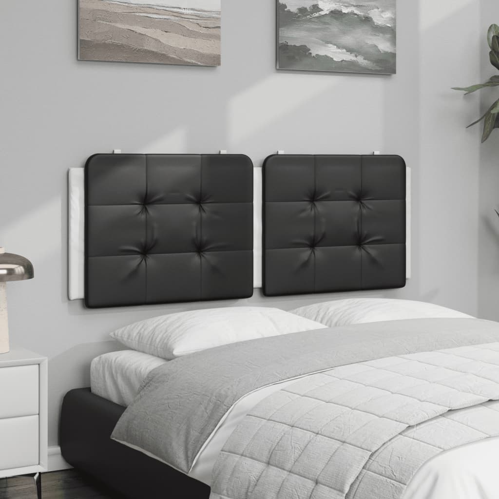 Cuscino Testiera Zadar Nero e Bianco 140 cm in Similpelle