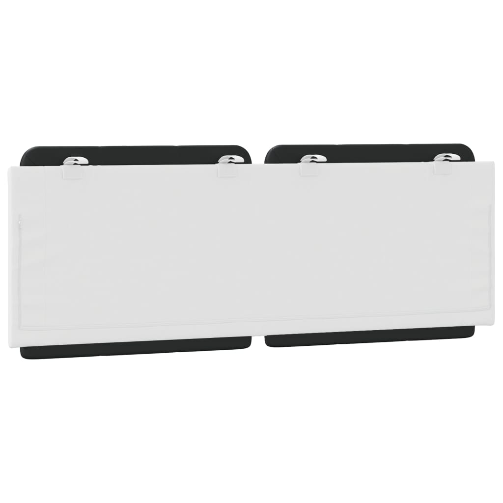 Cuscino Testiera Zadar Nero e Bianco 140 cm in Similpelle