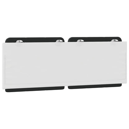 Cuscino Testiera Nero e Bianco 140 cm in Similpelle - homemem39