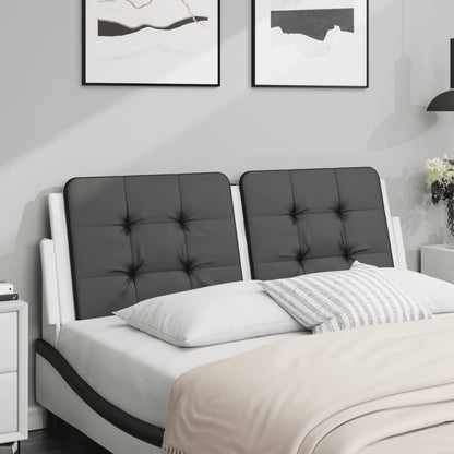 Cuscino Testiera Zadar Nero e Bianco 140 cm in Similpelle | homemem39
