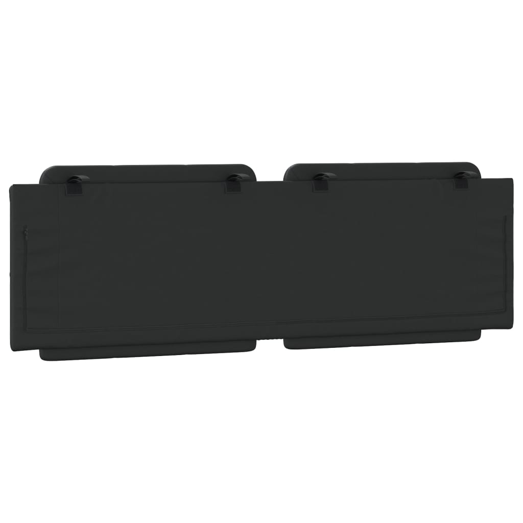 Cuscino Testiera Nero 160 cm in Similpelle - homemem39