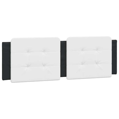 Cuscino Testiera Zadar Bianco e Nero 160 cm in Similpelle