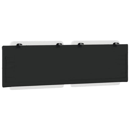 Cuscino Testiera Bianco e Nero 160 cm in Similpelle - homemem39