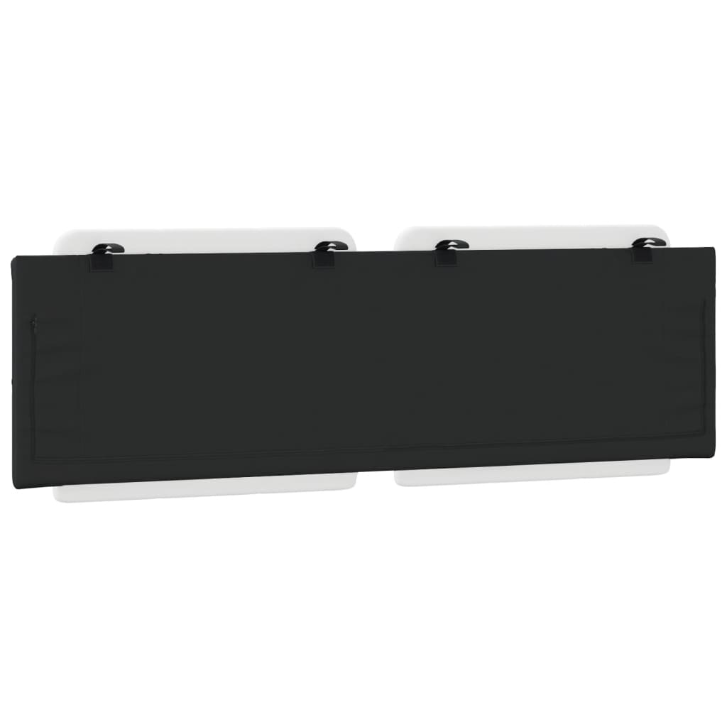 Cuscino Testiera Zadar Bianco e Nero 160 cm in Similpelle