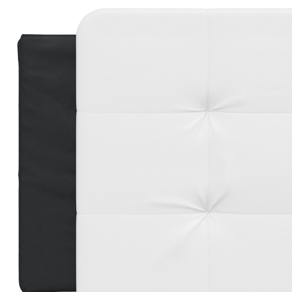 Cuscino Testiera Zadar Bianco e Nero 160 cm in Similpelle | homemem39