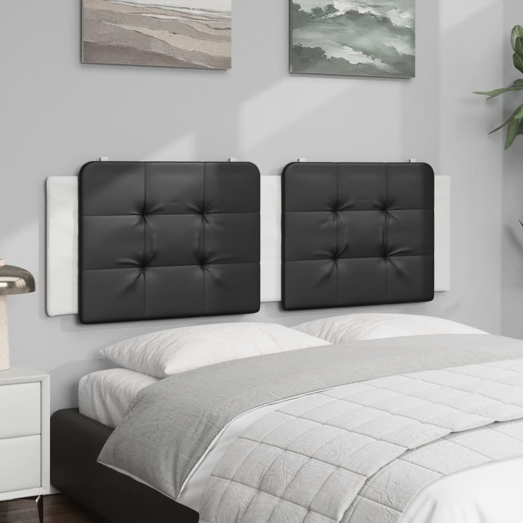 Cuscino Testiera Zadar Nero e Bianco 160 cm in Similpelle