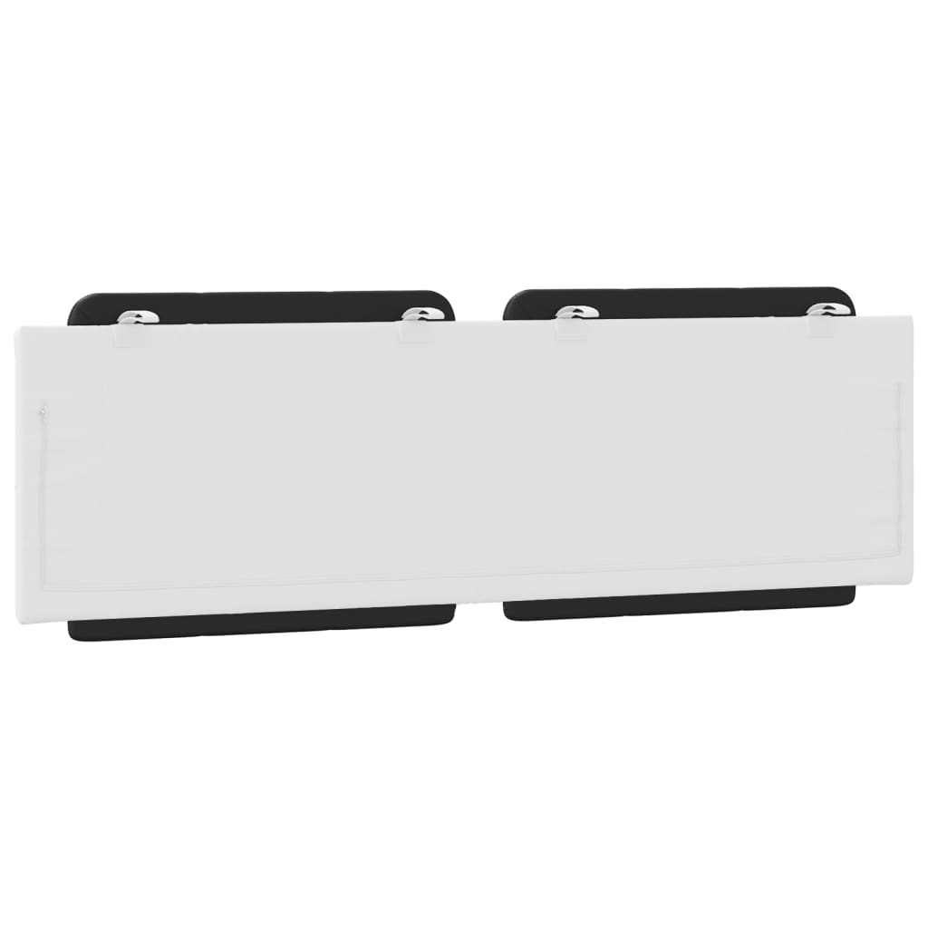 Cuscino Testiera Nero e Bianco 160 cm in Similpelle - homemem39