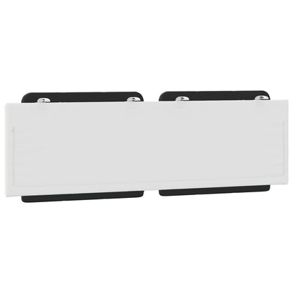 Cuscino Testiera Nero e Bianco 160 cm in Similpelle - homemem39