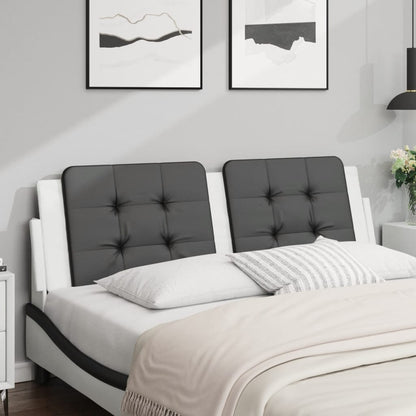 Cuscino Testiera Zadar Nero e Bianco 160 cm in Similpelle