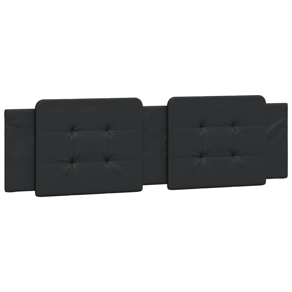 Cuscino Testiera Zadar Nero 180 cm in Similpelle | homemem39