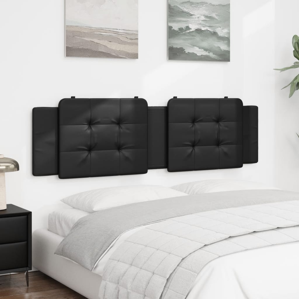 Cuscino Testiera Zadar Nero 180 cm in Similpelle | homemem39