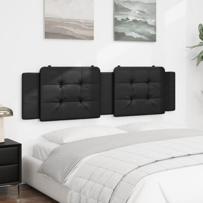 Cuscino Testiera Zadar Nero 180 cm in Similpelle | homemem39