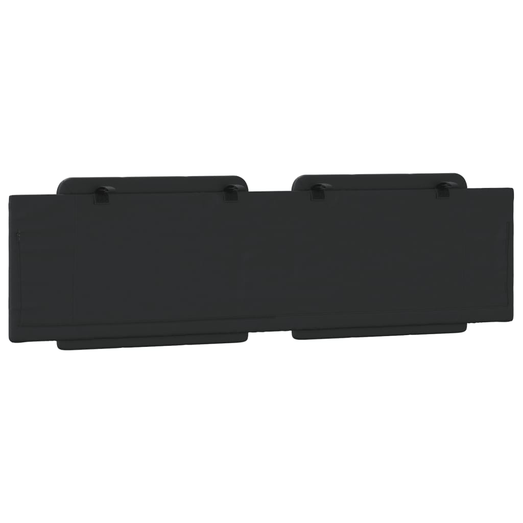 Cuscino Testiera Zadar Nero 180 cm in Similpelle | homemem39