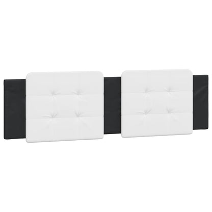 Cuscino Testiera Zadar Bianco e Nero 180 cm in Similpelle