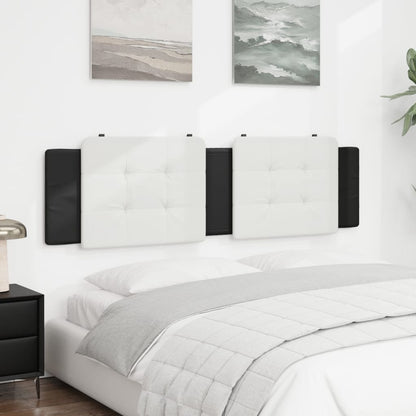 Cuscino Testiera Zadar Bianco e Nero 180 cm in Similpelle