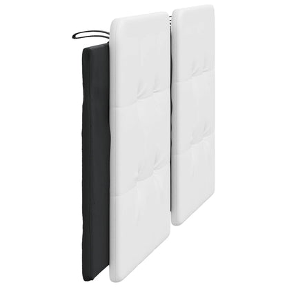 Cuscino Testiera Zadar Bianco e Nero 180 cm in Similpelle