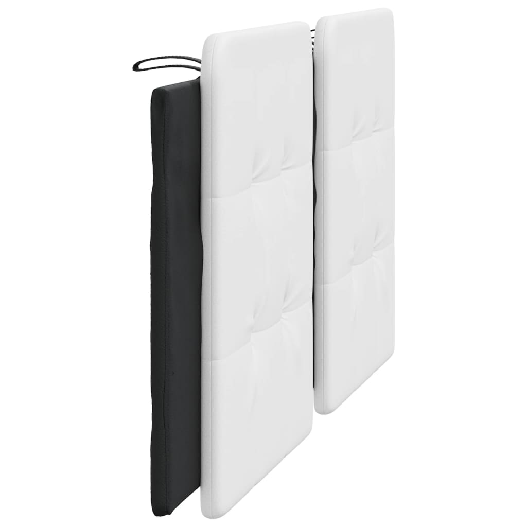Cuscino Testiera Zadar Bianco e Nero 180 cm in Similpelle