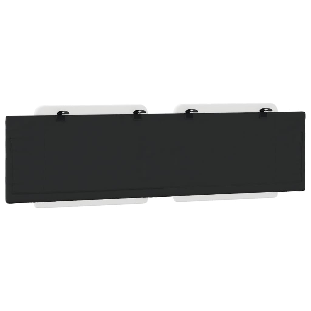 Cuscino Testiera Zadar Bianco e Nero 180 cm in Similpelle