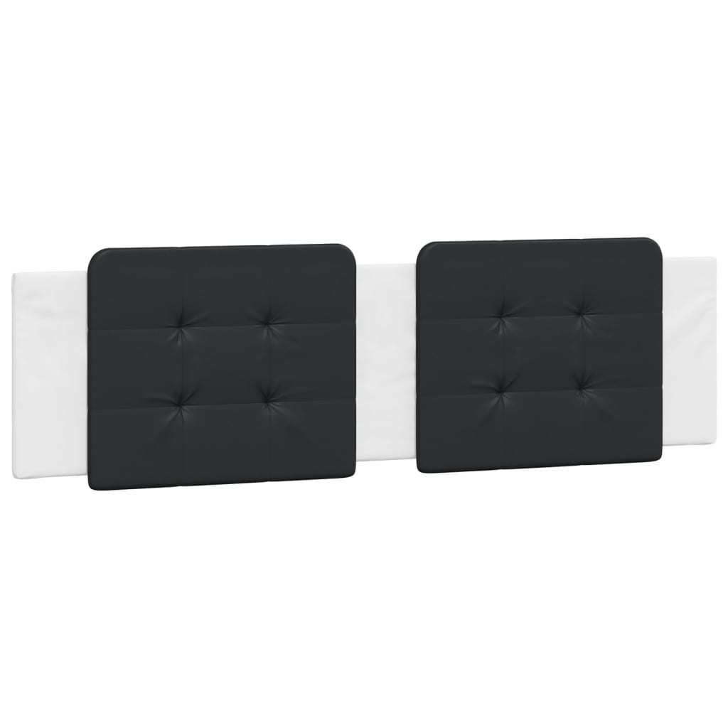 Cuscino Testiera Zadar Nero e Bianco 180 cm in Similpelle