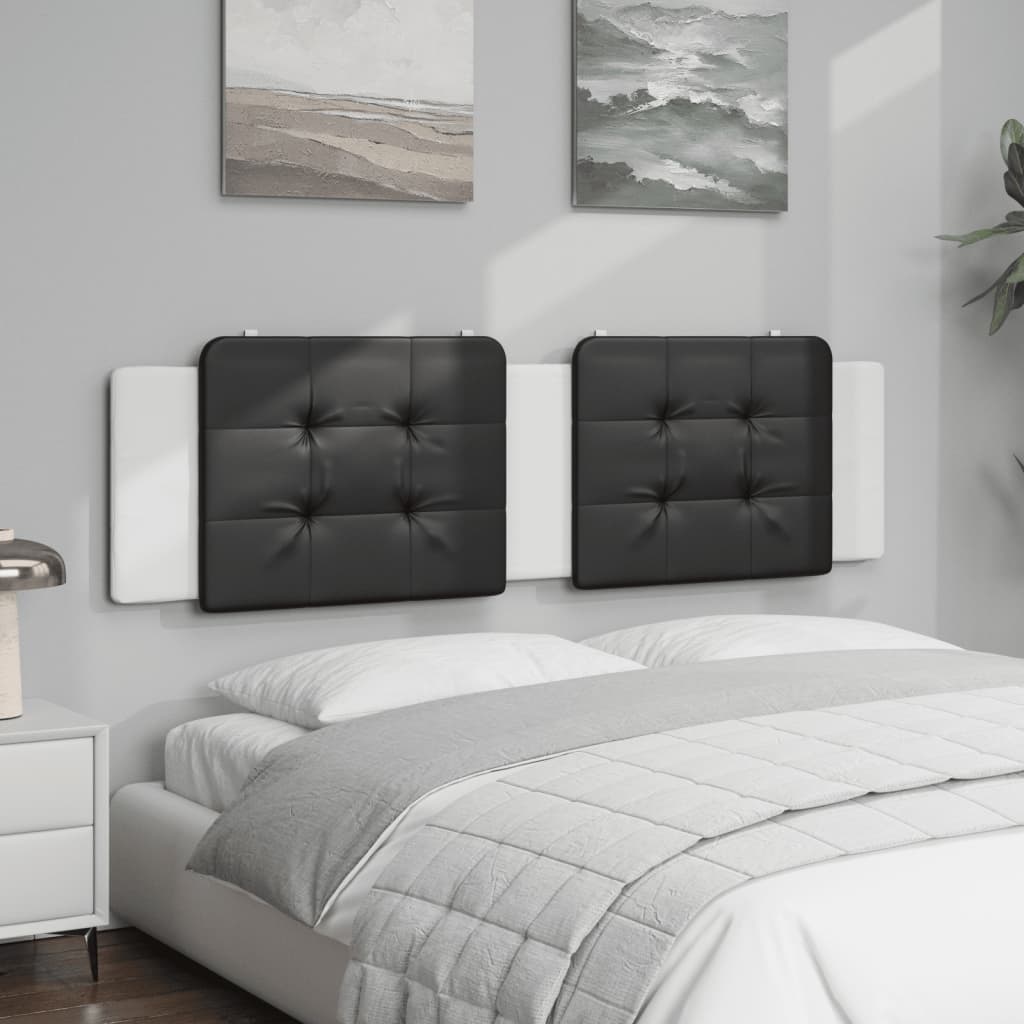 Cuscino Testiera Zadar Nero e Bianco 180 cm in Similpelle | homemem39