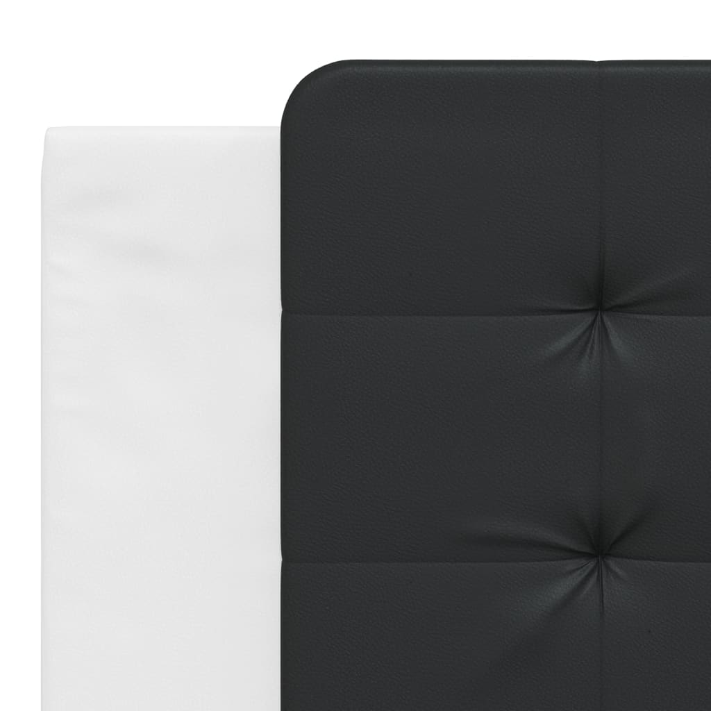 Cuscino Testiera Zadar Nero e Bianco 180 cm in Similpelle