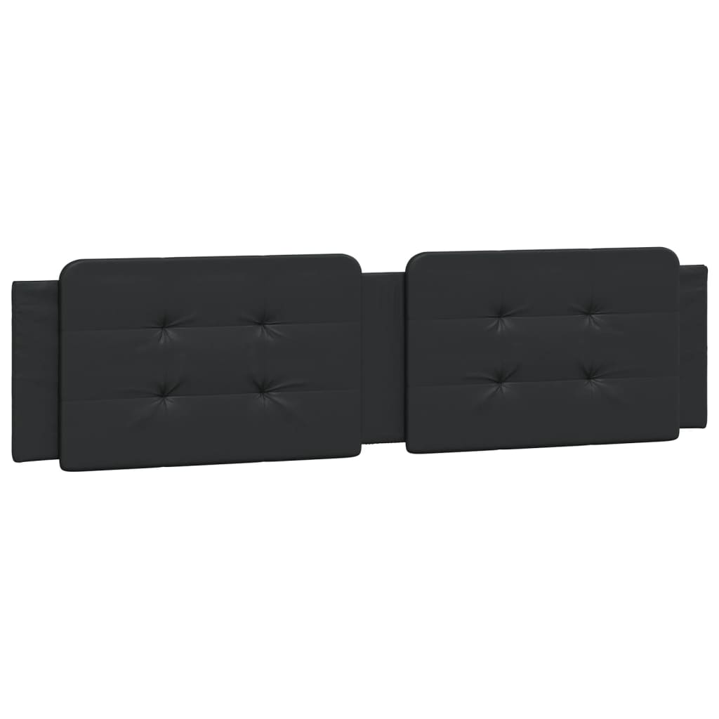 Cuscino Testiera Zadar Nero 200 cm in Similpelle | homemem39