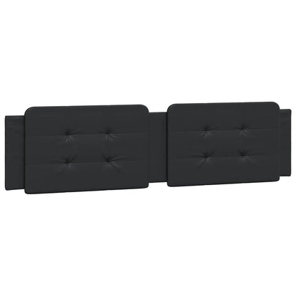 Cuscino Testiera Zadar Nero 200 cm in Similpelle | homemem39