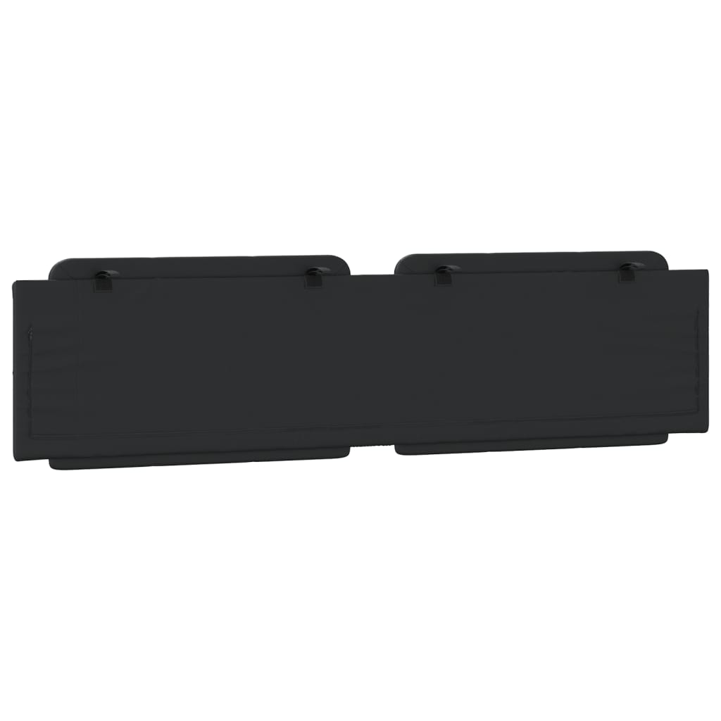 Cuscino Testiera Zadar Nero 200 cm in Similpelle | homemem39