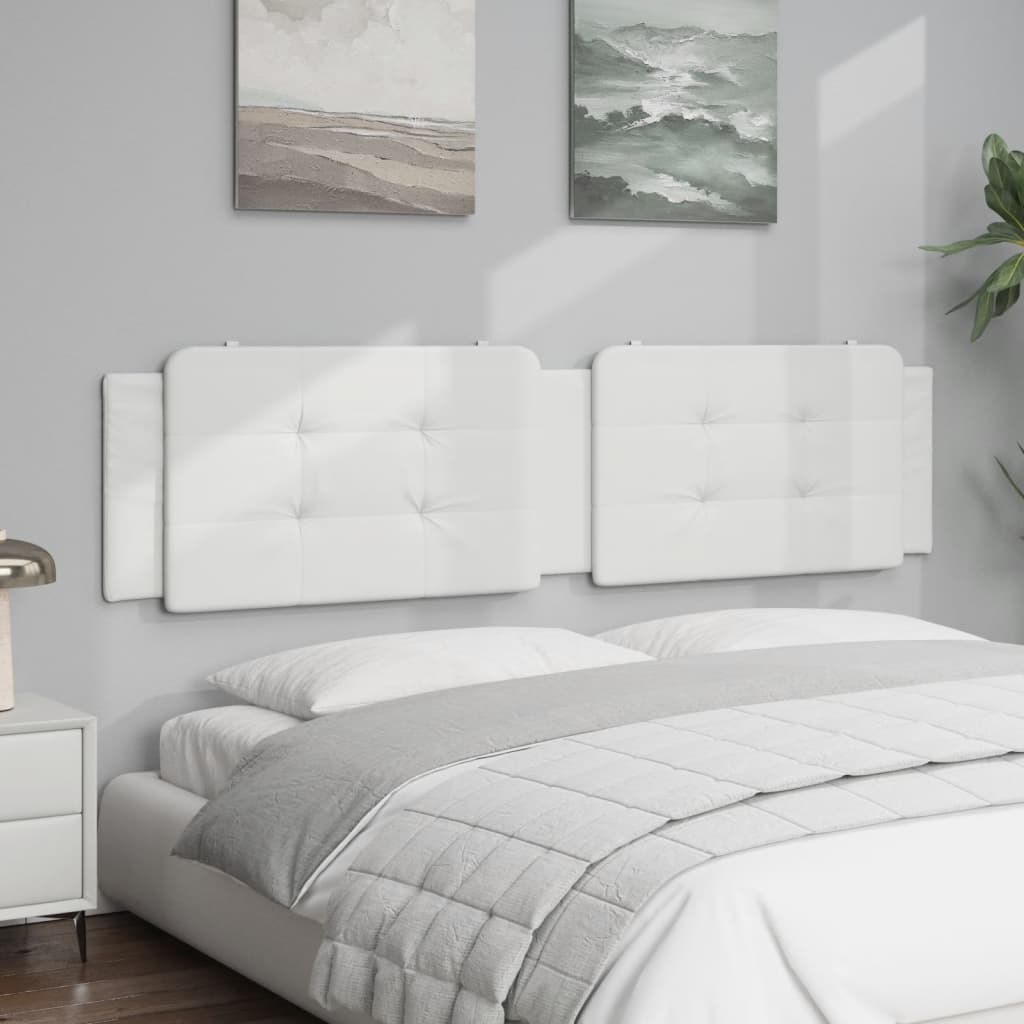 Cuscino Testiera Zadar Bianco 200 cm in Similpelle
