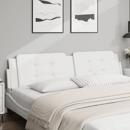 Cuscino Testiera Zadar Bianco 200 cm in Similpelle