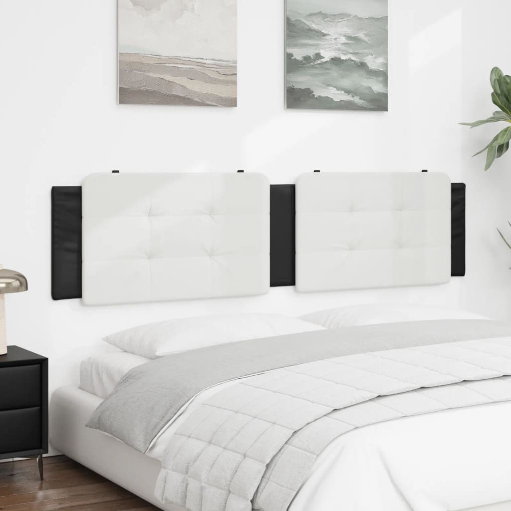Cuscino Testiera Zadar Nero e Bianco 200 cm in Similpelle | homemem39