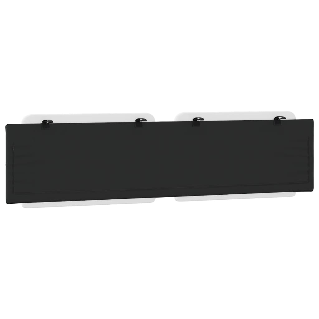 Cuscino Testiera Nero e Bianco 200 cm in Similpelle - homemem39