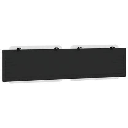 Cuscino Testiera Nero e Bianco 200 cm in Similpelle - homemem39